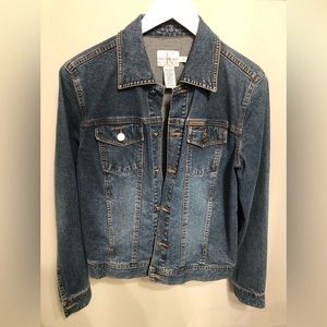 Vintage Calvin Klein Jean Jacket Dark Wash Denim medium Excellent condition